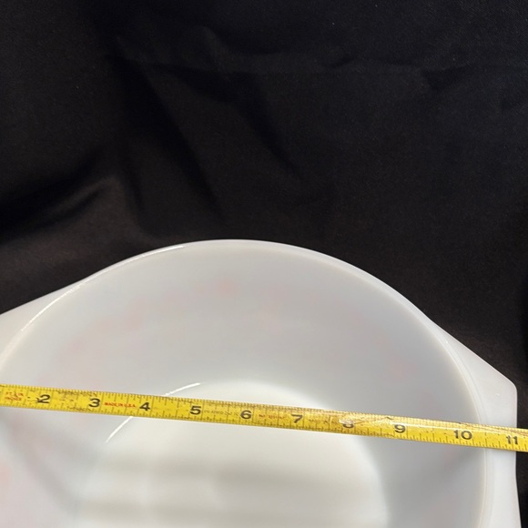 White Floral Glass Casserole Dish - Picture 4 of 6